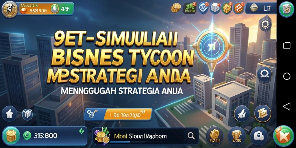 Tampilan gameplay menarik dan interaktif dari 9ET di dunia Tycoon.