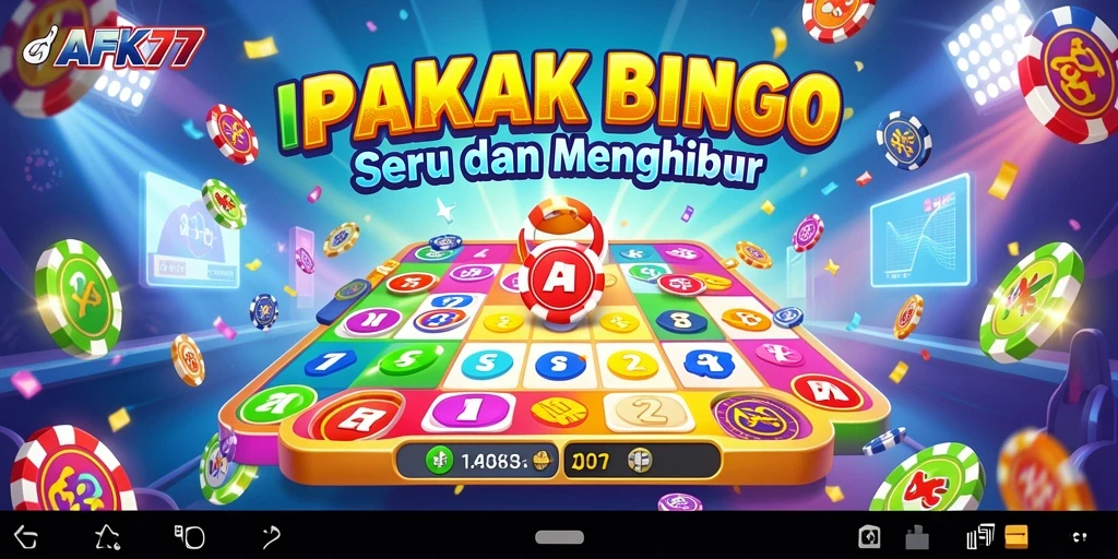 Tampilan seru dari gameplay Bingo AFK77.
