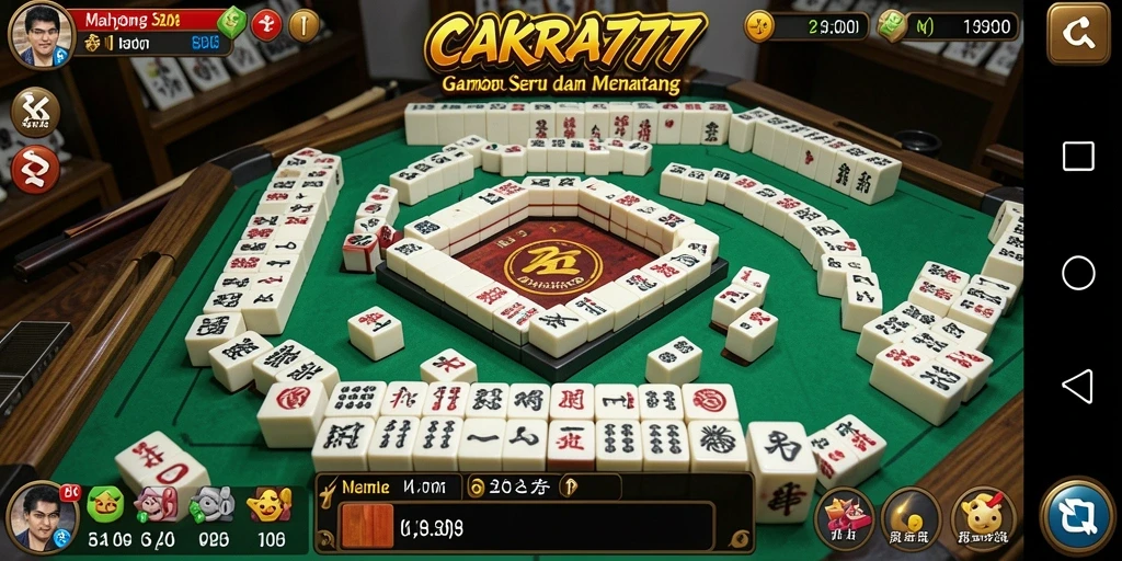 Tampilan gameplay menarik dari CAKRA777 yang menghadirkan Mahjong.