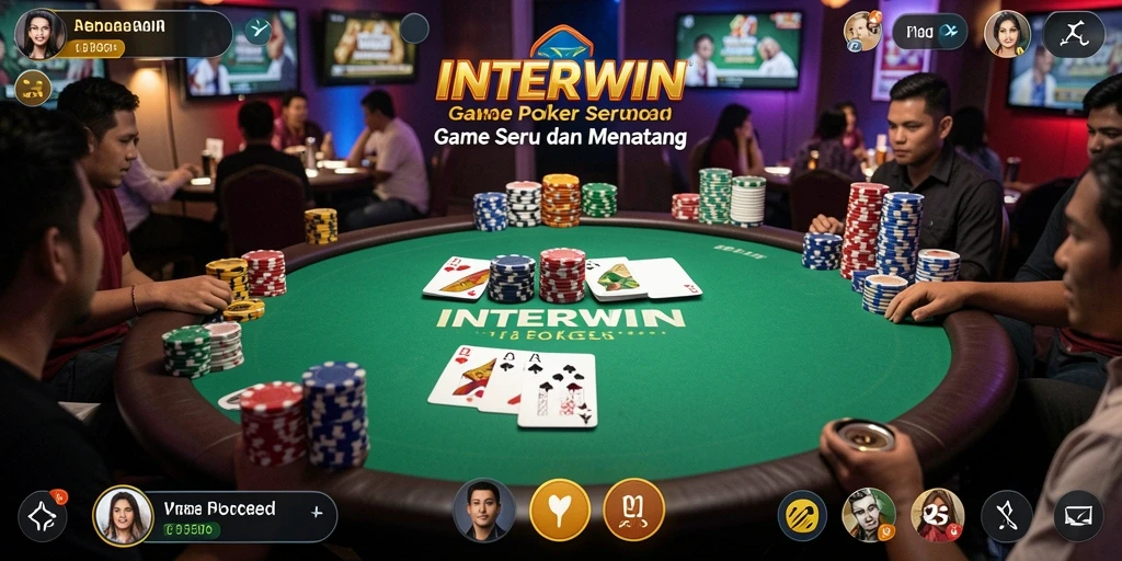 Gameplay seru INTERWIN di meja Poker.